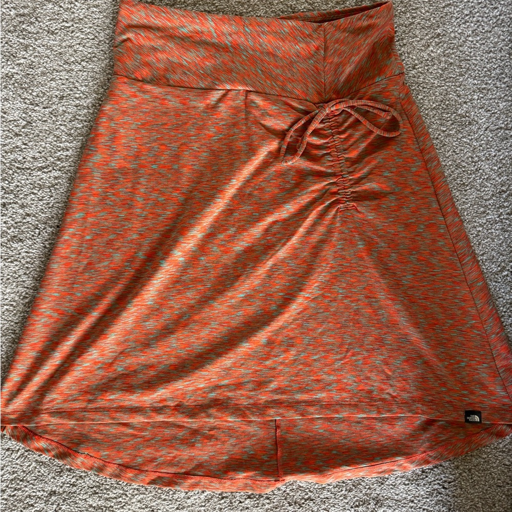 The North Face Orange and Gray A-Line Skirt